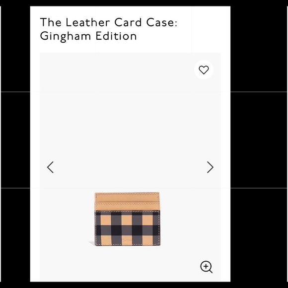 Madewell the leather card case gingham edition - Picture 9 of 13